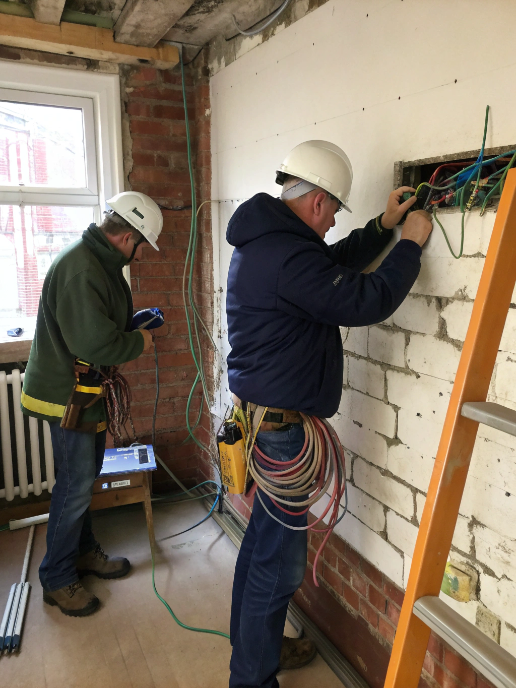 Professional residential electrical wiring installation