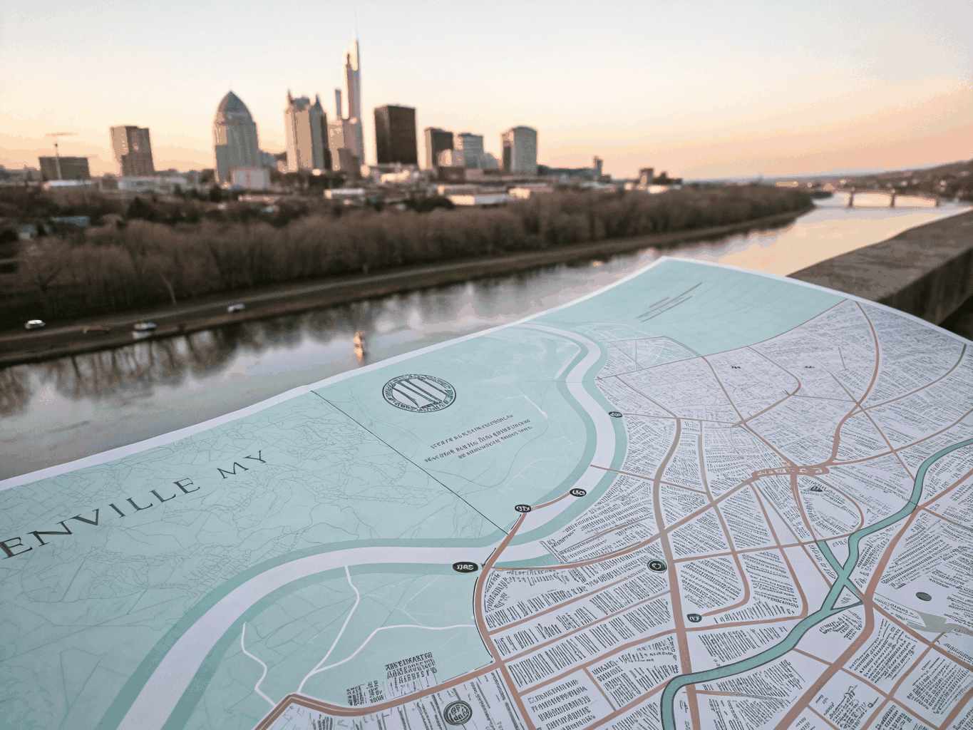 Service coverage map for landscape lighting in Nashville
