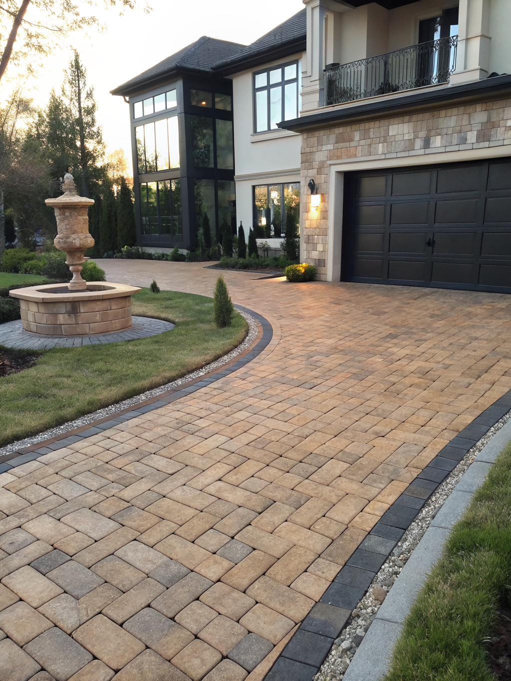 Driveway lighting in Thompson's Station